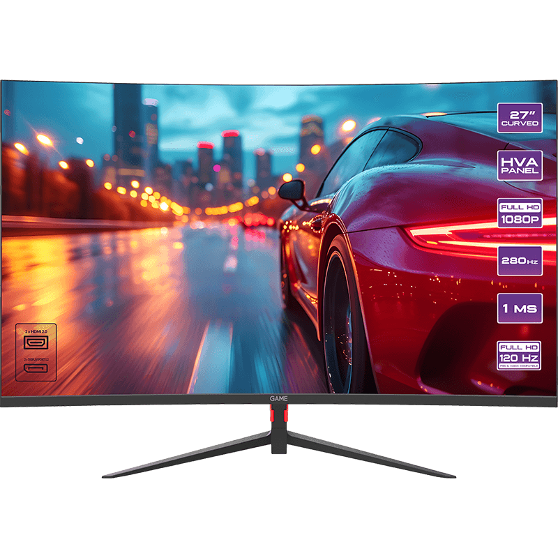 GAME M27GC280 27´´ - VA - Full HD - 280Hz - 1ms - Curvo - Monitor Gaming