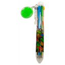 Tortugas Ninja Bolígrafo 8 colores con Figura 3D