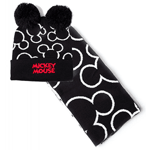 Set Gorro y Bufanda Mickey Mouse Silueta - Reacondicionado