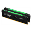 Kingston Technology FURY Beast RGB 16GB 2x8GB DDR4 3200MHZ - Memoria RAM (REACONDICIONADO)