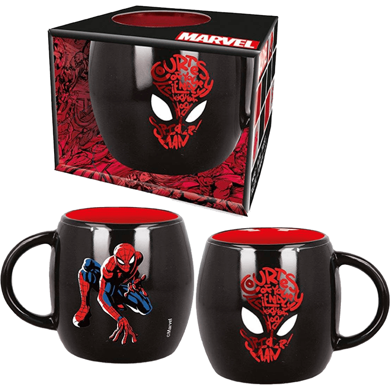 Taza 380ml Spiderman Black