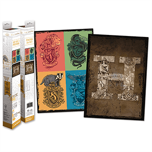 Caja 2 posters Harry Potter: Tumbas y Escudos