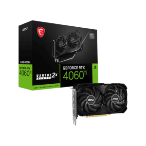 MSI GeForce RTX 4060 TI Ventus 2X Black 16GB GDDR6 - Tarjeta Grafica Gaming - Reacondicionado