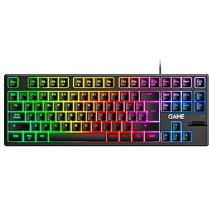 GAME KX3 Membrana TKL RGB Blanco - Teclado Gaming - Reacondicionado