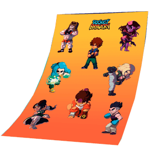 Pocket Bravery - Pegatinas Exclusivo GAME