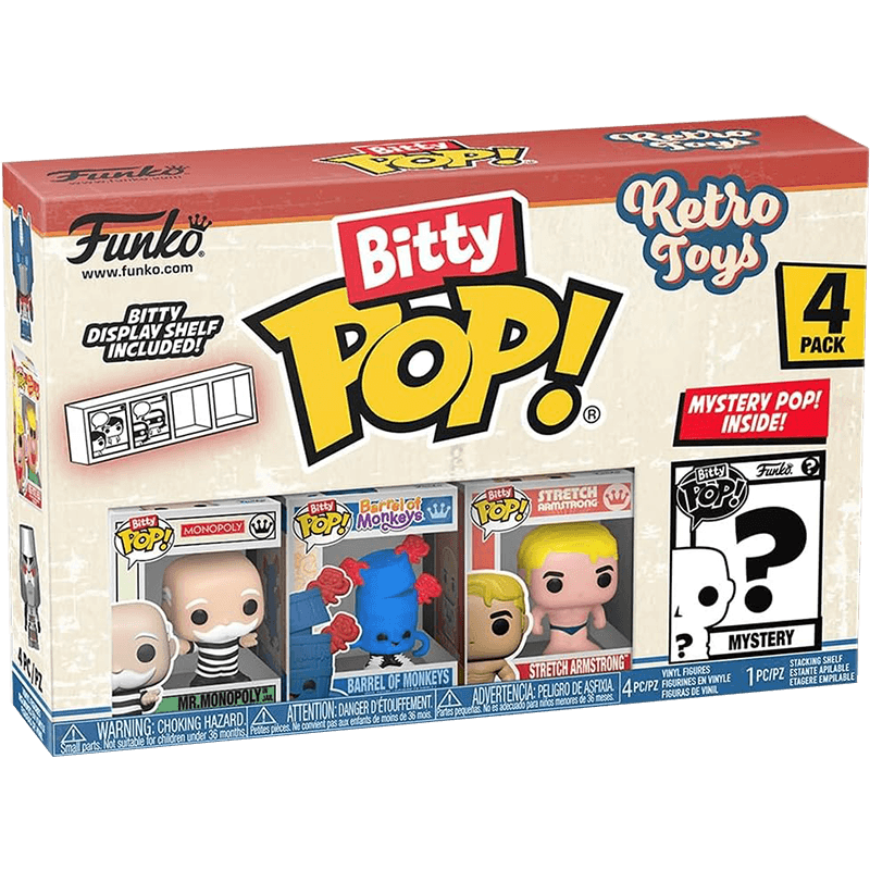 Bitty POP Pack 4 Figuras Retro Toys Mr. Monopoly