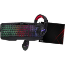 GAME PK3 Pack Gaming 4in1 RGB - Teclado + Raton + Alfombrilla + Auriculares - Pack Perifericos