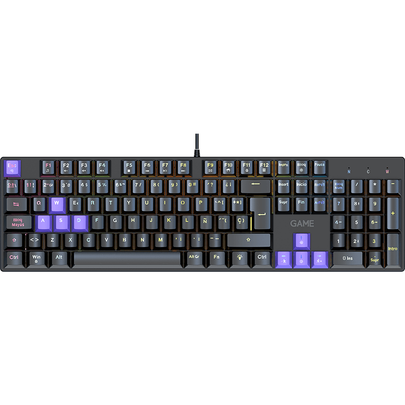 GAME KX-24 Mecanico RGB Spanish Layout Negro - Teclado Gaming