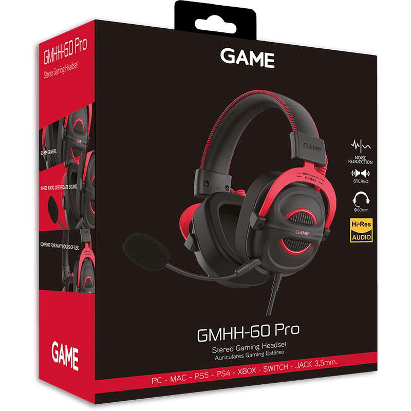 GAME HH-60 RGB 60mm PC - PS5 - PS4 - XBOX - Switch - Auriculares Gaming