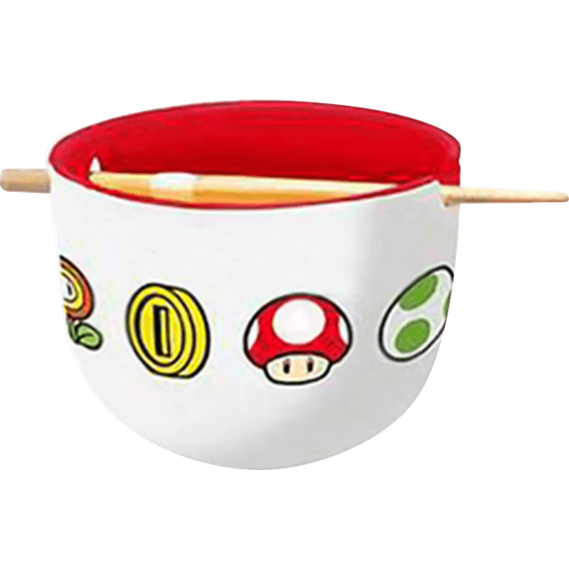 Bowl de Ramen con palillos Super Mario