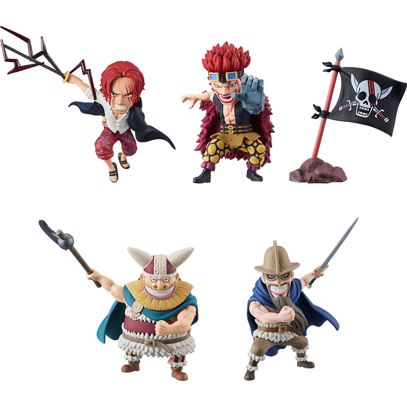 Figura coleccionable One Piece Red Hair Pirates 01 de 7cm (surtido)
