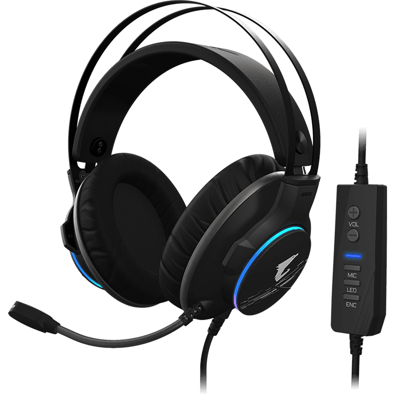GIGABYTE Aorus H1 7.1 Surround Negro PC - Auriculares Gaming