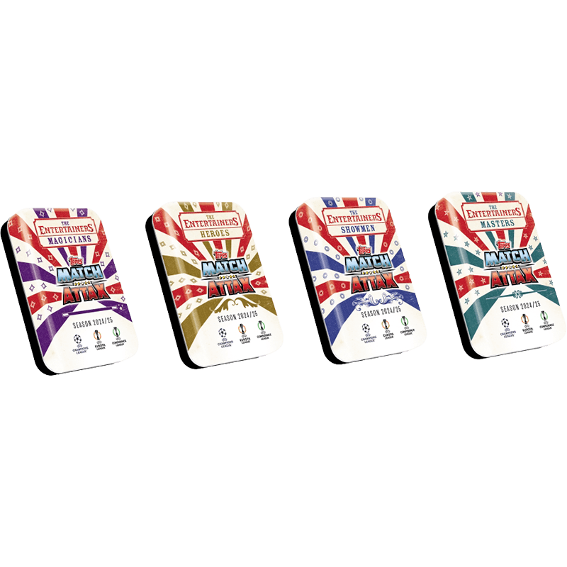 Mini lata de cartas Match Attax UCL 2024-25