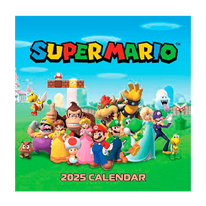 CALENDARIO 2025 SUPER MARIO 30X30cm