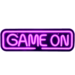 Cartel con iluminacion LED GAME ON