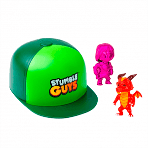 PACK GORRA STUMBLE GUYS CON 2 FIGURAS SORPRESA