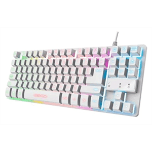 Trust GXT833 Thado TKL Spanish Layout Blanco - Teclado Gaming