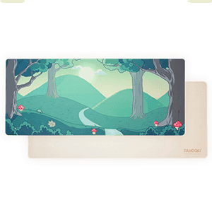 Alfombrilla XL de escritorio reversible Tanooki Yuki de 90x40 cm