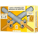 Juego de mesa Vamos a pegarnos con espadas de mentira
