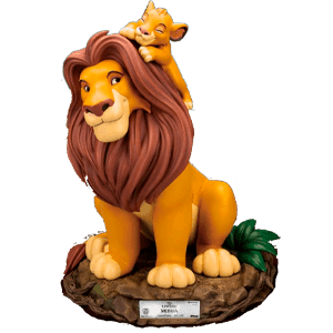 Figura de poliresina Edición limitada Disney Simba de la película El Rey León 36 cm.