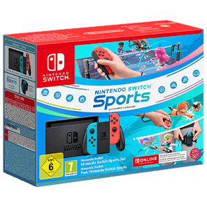 Nintendo Switch Neon + Switch Sports + 12 Meses Switch Online