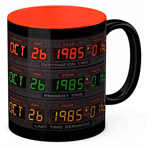 Taza REPANEL DE CONTROL TAZA CERAMICA REGRESO AL FUTURO