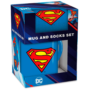 Caja Regalo Superman + Calcetines talla 41-45