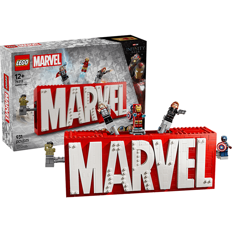 LEGO Super Heroes Marvel Logotipo MARVEL y Minifiguras 76313