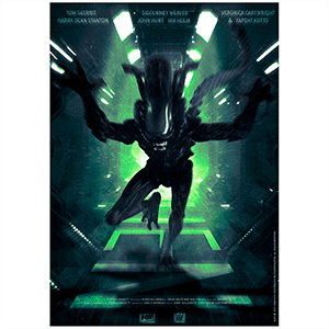 Poster Alien de 35 x 27 cm