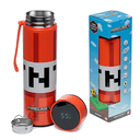 Botella metalica de acero inoxidable con Termometro Minecraft TNT de 450 ml