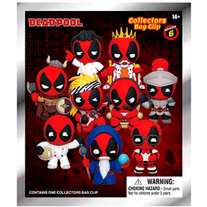 Colgante 3D Marvel Deadpool Serie 6 para Mochilas y bolsos (surtido)