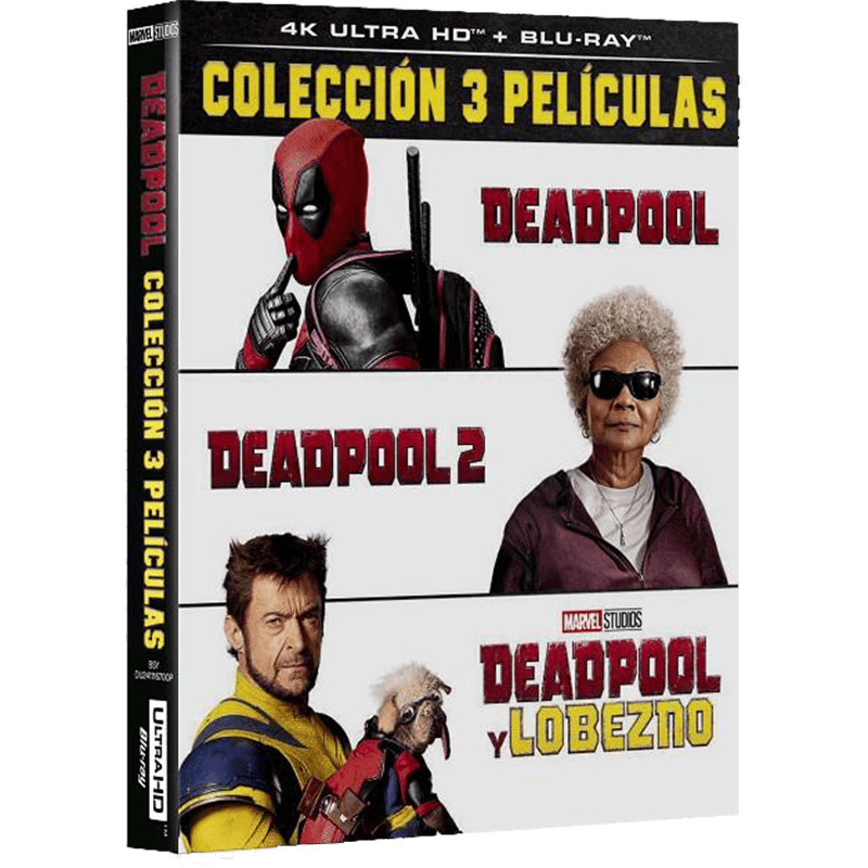 Deadpool 1+2+3 4K + BD - Pack 3 Peliculas