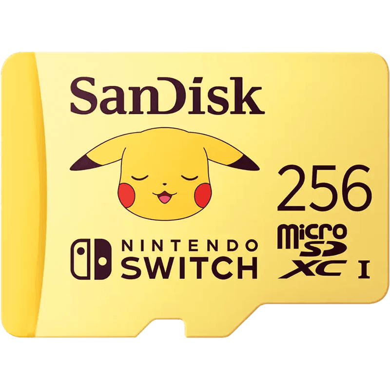 Memoria Sandisk 256GB microSDXC Pokemon Pikachu -Licencia oficial-