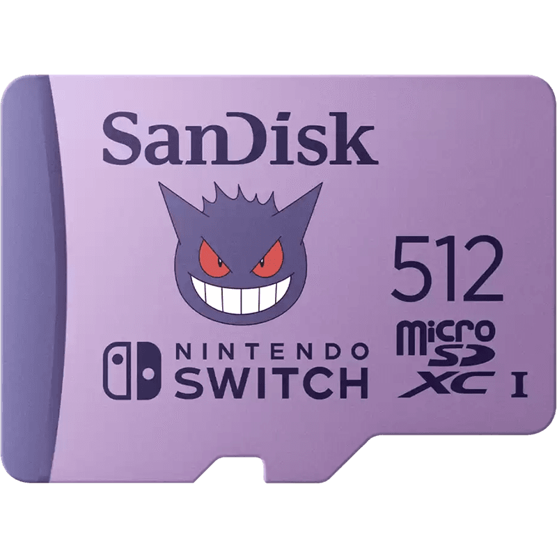 Memoria Sandisk 512GB microSDXC Pokemon Gengar -Licencia oficial-