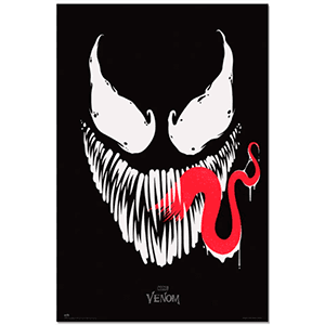 Poster Marvel Venom cara negra 61,5 x 91,5 cm