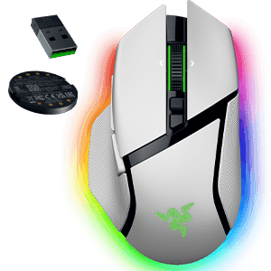 Razer Basilisk V3 Pro optico 35K DPI - White - Raton Gaming