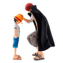 Figura One Piece Shanks y Monkey D. Luffy niño de 16,5 cm y 10 cm
