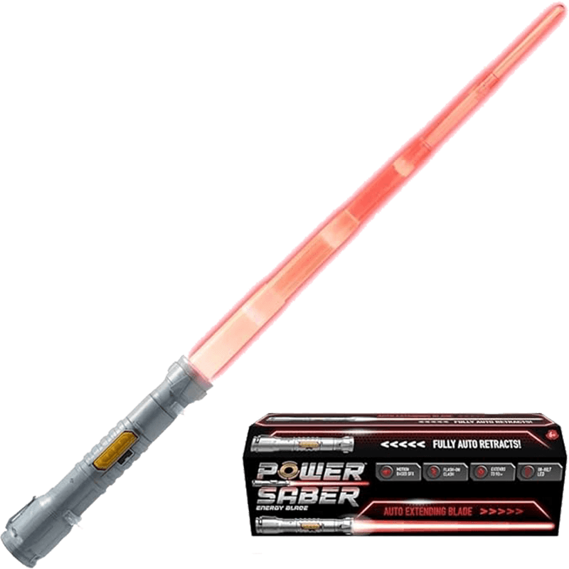 Sable retractil Star Wars con iluminacion de color rojo