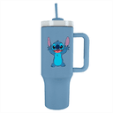 Vaso termo de acero inoxidable con pajita Disney Stitch de 1180 ml