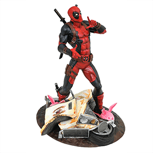 Figura Marvel Deadpool con base camion de Tacos de 25 cm - Reacondicionado