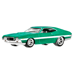Coche Hot Wheels Fast Furious Ford Gran Torino 1972 Scale 1/64 de 8 cm