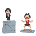 Figuras One Piece Log Stories Luffy & Nico Robin de 10 cm