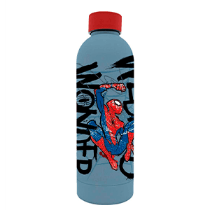 Botella soft touch de acero inoxidable Marvel Spiderman de 500 ml