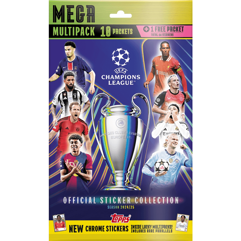 Pack de cromos update mega multipack 4 match attax UCL 2024-2025