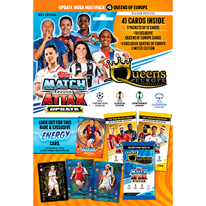 Pack de cromos update mega multipack 5 match attax UCL 2024-2025