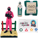 Caja de regalo Juego del Calamar (Figura + Botella + manta + pegatinas)