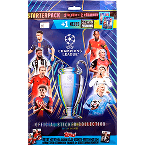 Starter Pack de cromos UEFA Champions League 2024-2025 (Album + 2 sobres + 1 sobre especial)