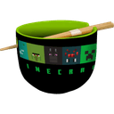 Bowl de Ramen con palillos Minecraft