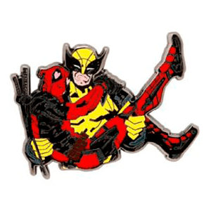 Pin metalico Marvel Deadpool y Lobezno