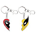 Set de 2 llaveros metalicos Marvel Deadpool y Lobezno